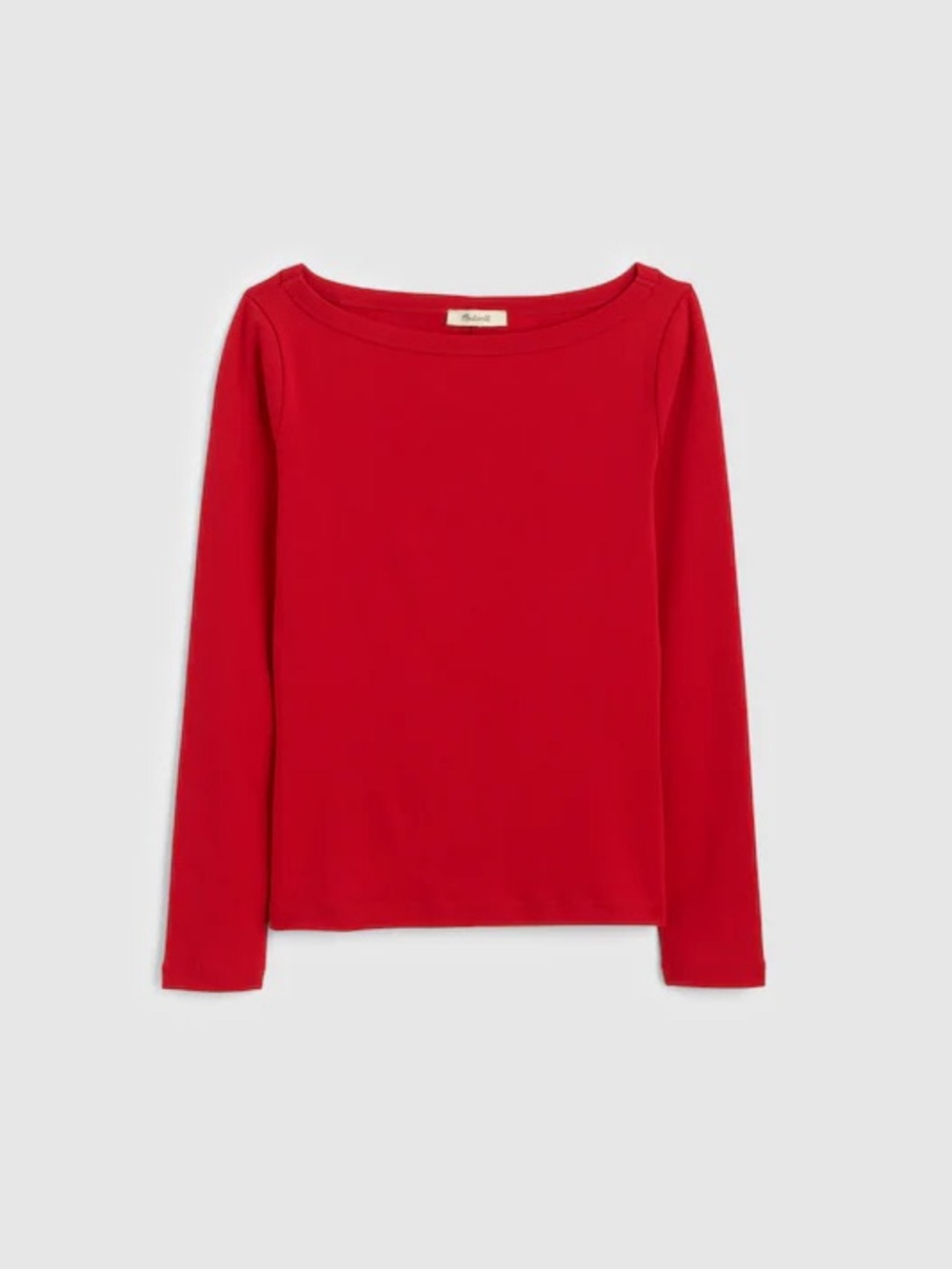 Madewell The '90s Boatneck Tee in Compact Cotton